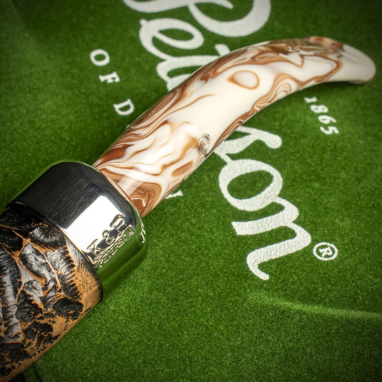 Peterson of Dublin Derry Rusticated Briar Smoking Pipe - Shape 999 - 9mm