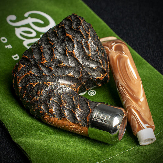 Derry Rusticated Briar Pipe By Peterson of Dublin - Shape B10 (9mm)
