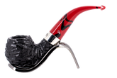 Peterson of Dublin Dracula Rusticated Briar Smoking Pipe - Shape 03