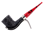 Peterson of Dublin Dracula Rusticated Briar Smoking Pipe - Shape 120