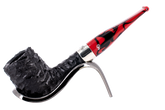 Peterson of Dublin Dracula Rusticated Briar Smoking Pipe - Shape X105