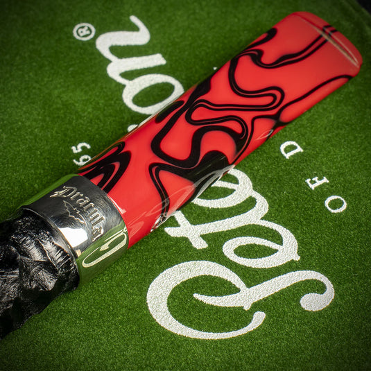 Peterson of Dublin Dracula Rusticated Briar Smoking Pipe - Shape X105
