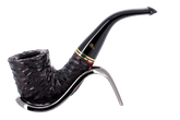 Peterson of Dublin Emerald Rusticated Briar Smoking Pipe - Shape 05 - 9mm