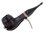 Peterson of Dublin Emerald Rusticated Briar Smoking Pipe - Shape 150 - 9mm