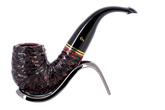 Peterson of Dublin Emerald Rusticated Briar Smoking Pipe - Shape X220 - 9mm