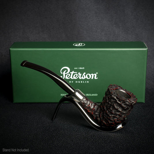 Peterson of Dublin Irish Army Rusticated Briar Smoking Pipe - Shape 129