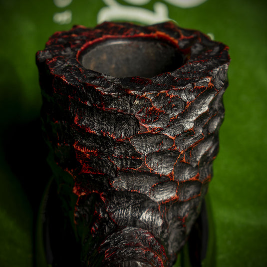 Peterson of Dublin Irish Army Rusticated Briar Smoking Pipe - Shape 129