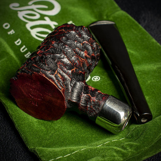 Peterson of Dublin Irish Army Rusticated Briar Smoking Pipe - Shape 701
