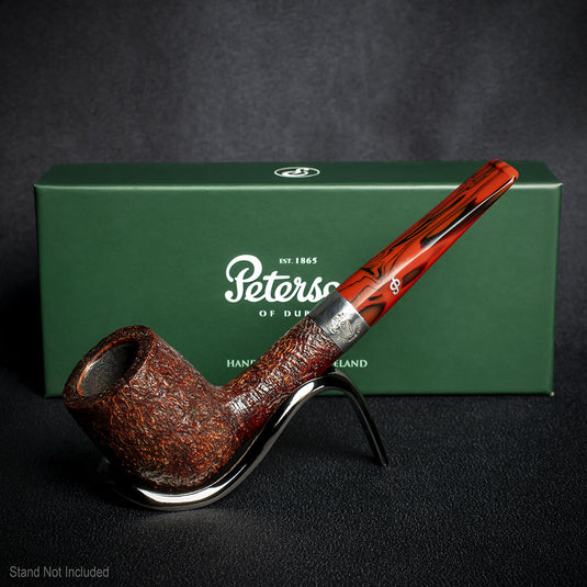Peterson of Dublin Irish Harp 9mm Sandblast Smoking Pipe - Shape 106