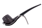 Peterson of Dublin Junior Rusticated Briar Smoking Pipe - Canted Apple