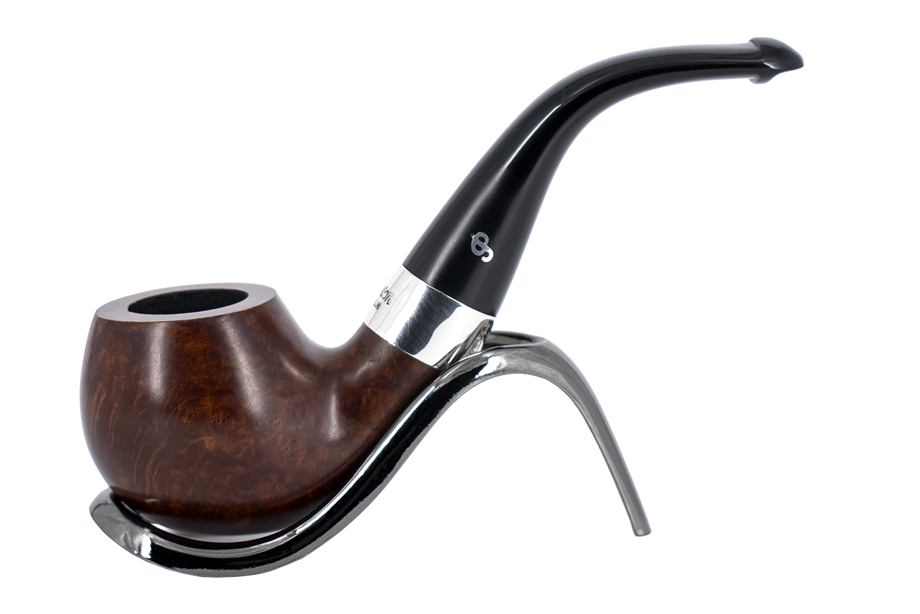 Peterson of Dublin Kildare Silver Mounted Briar Pipe - Shape No.03 9mm