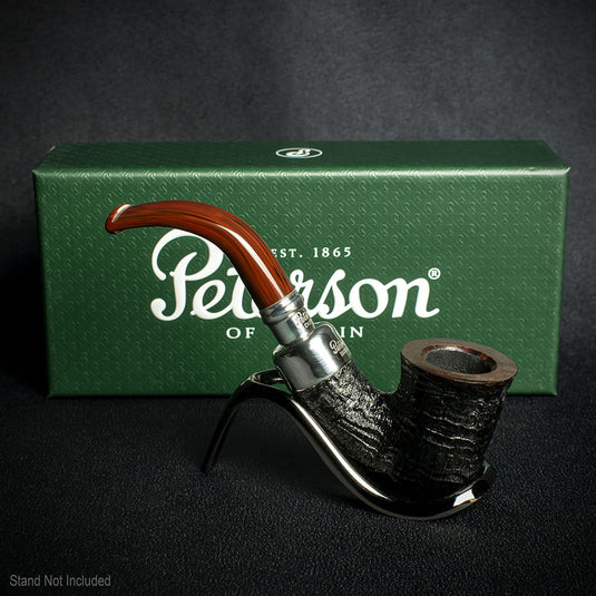 Peterson of Dublin Newgrange Silver Spigot Briar Smoking Pipe - Shape 05