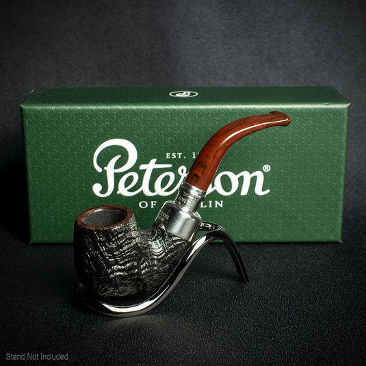 Peterson of Dublin Newgrange Silver Spigot Briar Smoking Pipe - Shape 221