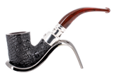 Peterson of Dublin Newgrange Silver Spigot Briar Smoking Pipe - Shape 338
