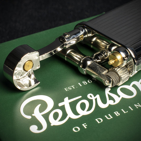 Peterson of Dublin Pipe Lighter - Silver Stripe