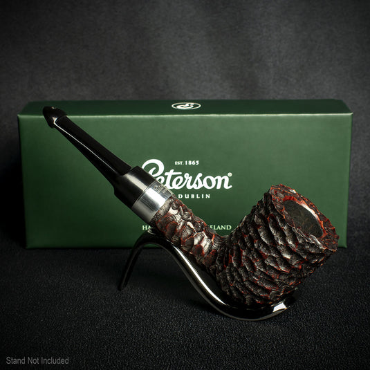 Peterson of Dublin Rusticated Pub Briar Smoking Pipe - Large Dublin