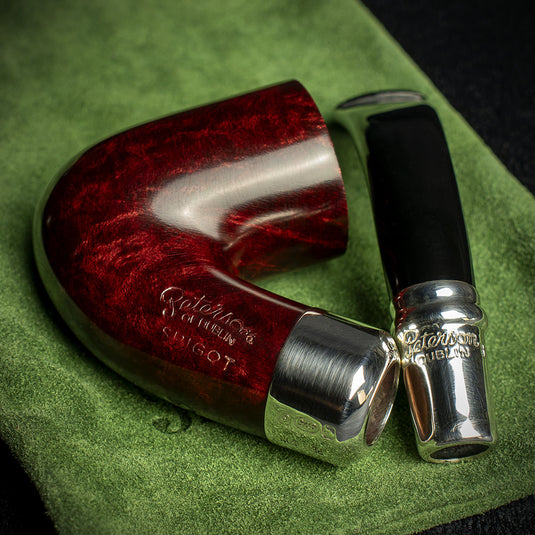 Peterson of Dublin Red Spigot Briar Smoking Pipe - Shape 338