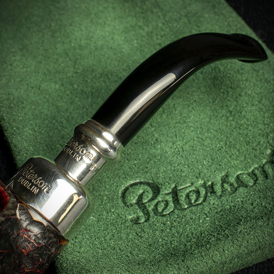 Peterson of Dublin System Spigot Rusticated Briar Smoking Pipe - Shape 304