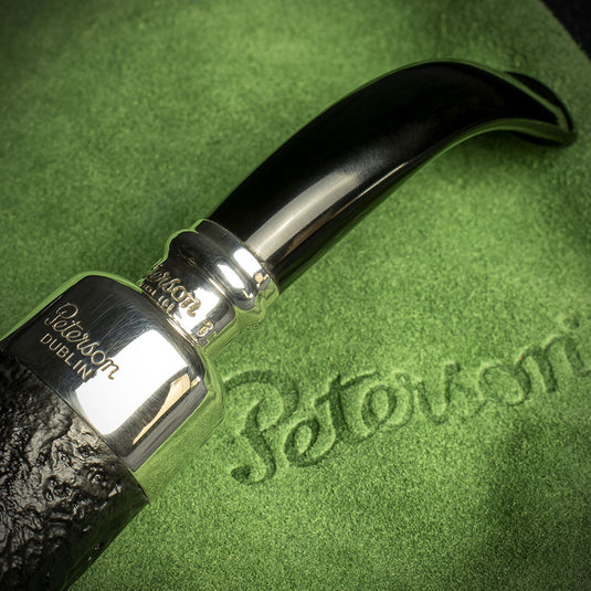 Peterson of Dublin System Spigot Sandblasted Briar Pipe - Shape B42