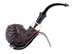 Peterson of Dublin System Rustic Briar Smoking Pipe - Shape No.302