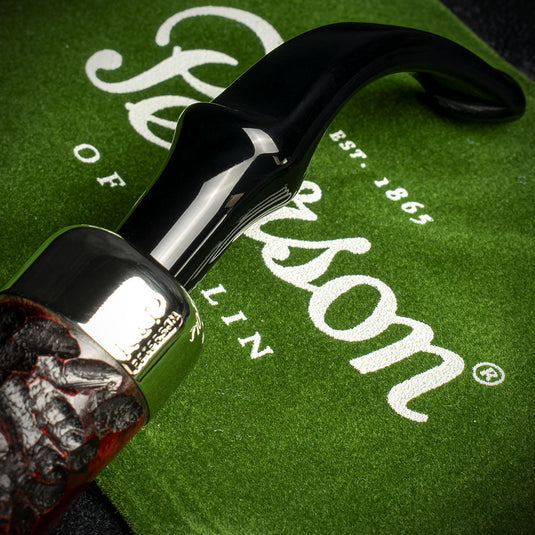 Peterson of Dublin System Rustic Briar Smoking Pipe - Shape No.302