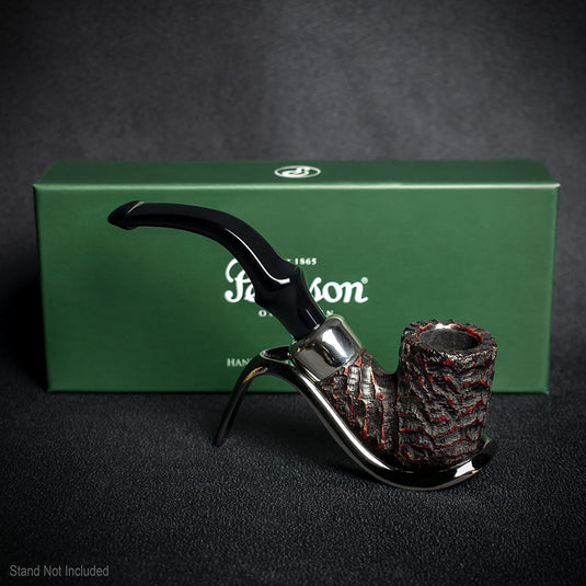 Peterson of Dublin System Rustic Briar Smoking Pipe - Shape No.313