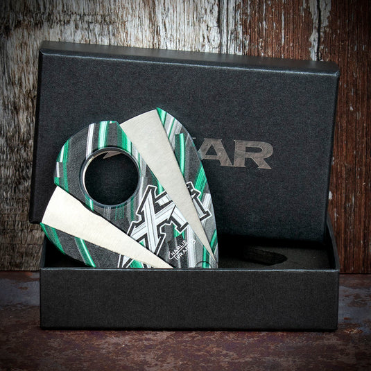 *DISC* Xikar Xi-2 Nightlife Green 201NLG Double Blade Cigar Cutter
