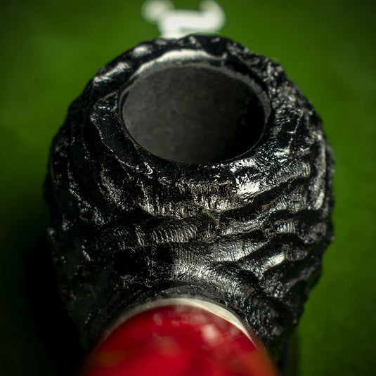 Peterson of Dublin Dracula Rusticated Briar Smoking Pipe - Shape XL02