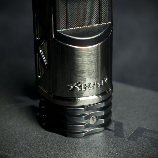 Xikar Tactical 1 Single Jet Flame Cigar Lighter -Gunmetal/ Black (551 GMBK)