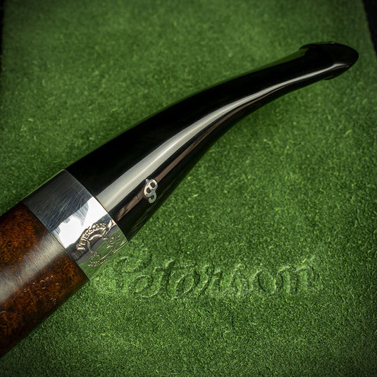 Peterson of Dublin Sherlock Holmes Briar Smoking Pipe Dark Series - Deerstalker Smooth Deerstalker
