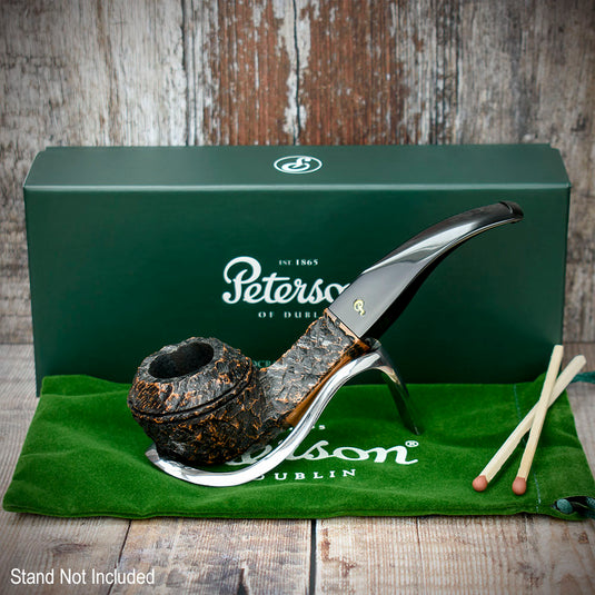 Aran Rusticated Briar Smoking Pipe By Peterson of Dublin - Shape No.80s