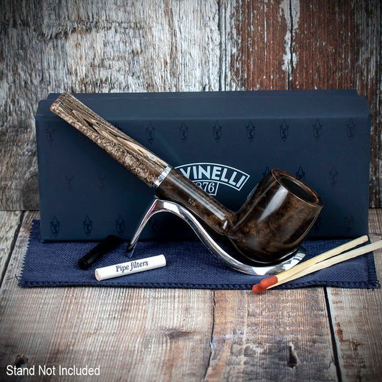 Savinelli Morellina Smooth Brown (128S) 6mm - Briar Pipe