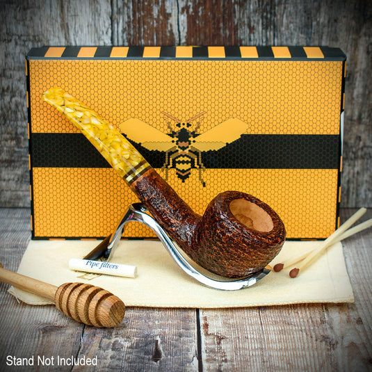 Savinelli Miele Rusticata Brownblast 316 - 6mm Briar Pipe