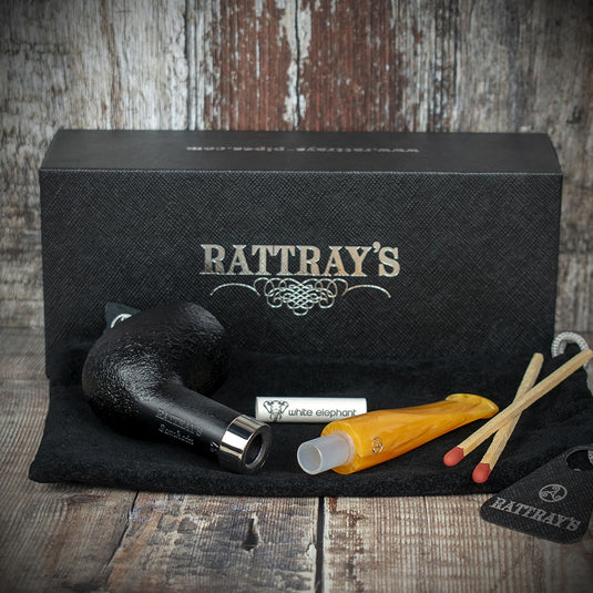 Rattrays Samhain Sandblast Yellow Briar Smoking Pipe - Shape 37