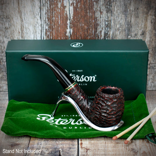 Emerald Rusticated Briar Pipe By Peterson of Dublin - Shape 69 (9mm)