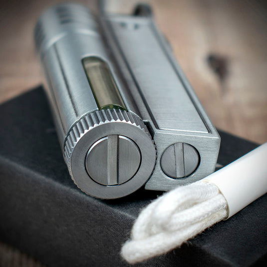 Rattray's Steam Punk Petrol Lighter - Chrome Finish