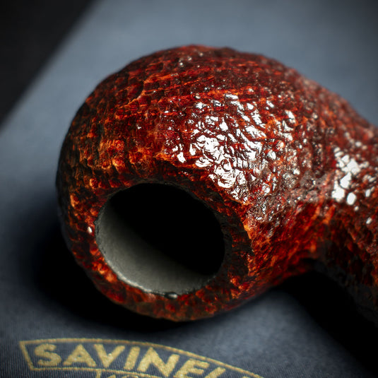 Savinelli Lunaria Rustic Briar Smoking Pipe - Shape 642 6mm