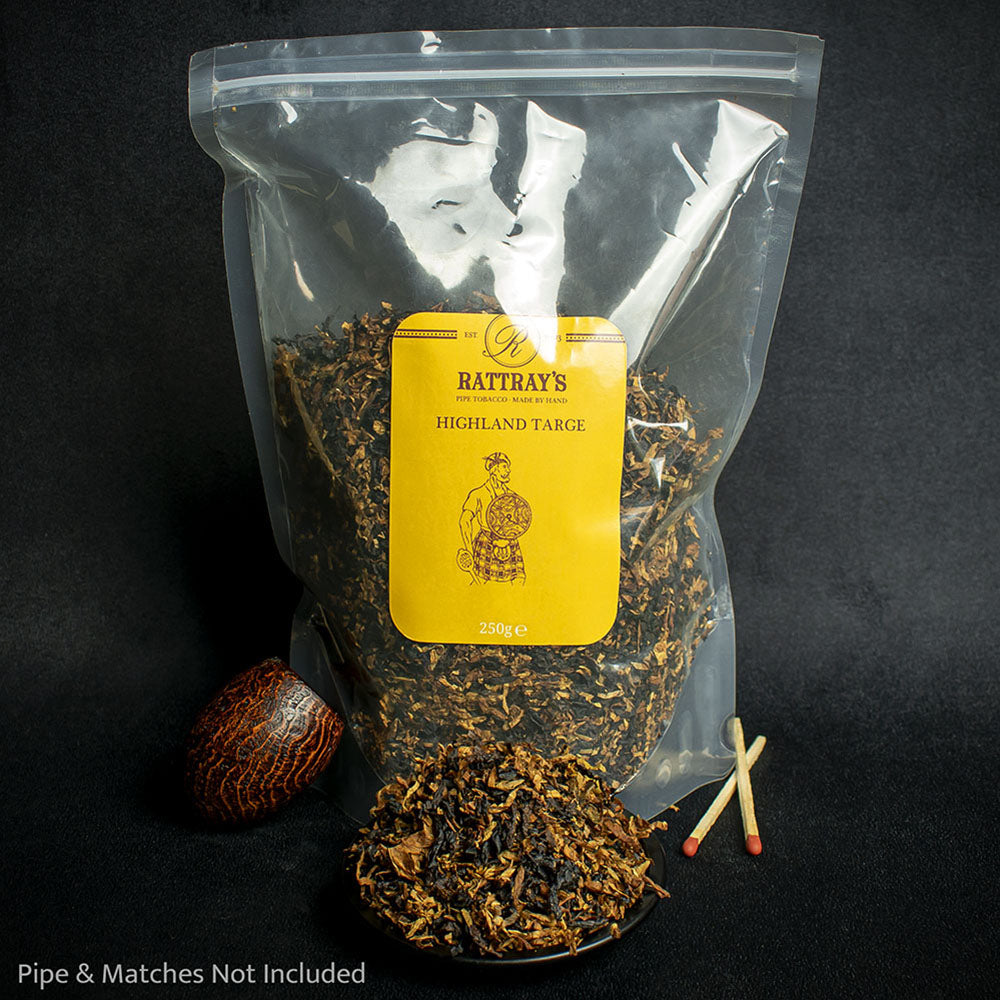 how many packets of tobacco is 250g Rattray's Highland Targe Pipe Tobacco