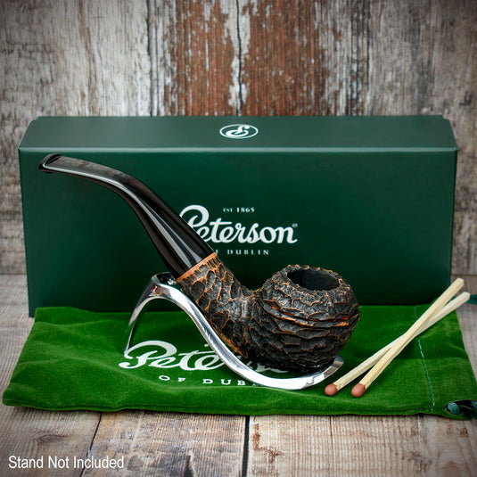 Aran Rusticated Briar Smoking Pipe By Peterson of Dublin - Shape No.999
