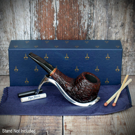 Savinelli Lollo Rusticated Brown (Marrone) 01 - 6mm Briar Pipe