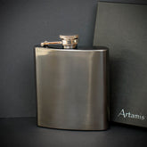 6oz Gunmetal Hip Flask - FL68