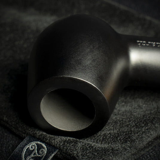 Rattray's Monarch Black 9mm Briar Smoking Pipe - Shape 18