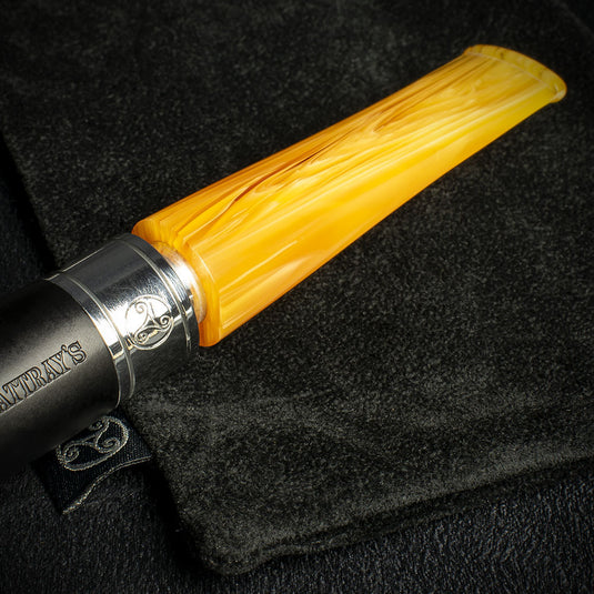 Rattray's Monarch Black 9mm Briar Smoking Pipe - Shape 18