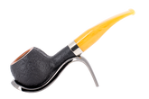 Rattray's Samhain Sandblast Yellow Briar Smoking Pipe - Shape 46