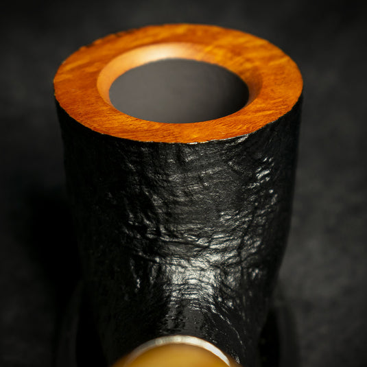 Rattray's Samhain Sandblast Yellow Briar Smoking Pipe - Shape 48