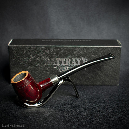 Rattray's Slainte Briar Smoking Pipe - Burgundy