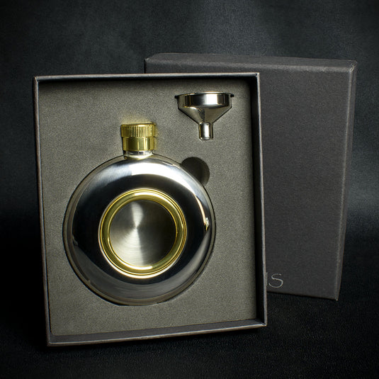 4oz Stainless Steel Porthole Hip Flask