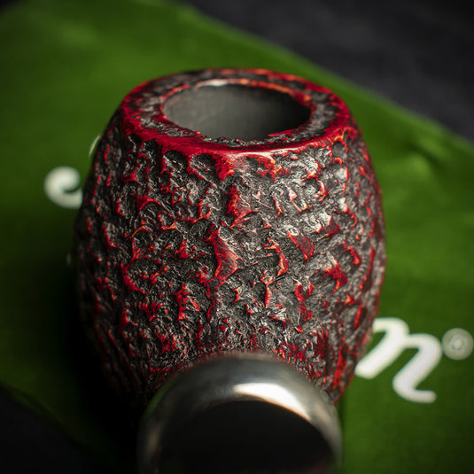 Peterson of Dublin System Rustic Briar Smoking Pipe - Shape No.B42