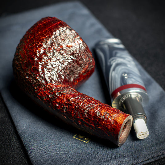 Savinelli Lunaria Rustic Briar Smoking Pipe - Shape 316KS 6mm
