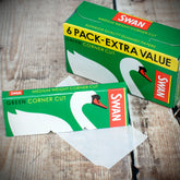 Swan Multipack (6 Booklets) Green Regular Rolling Papers
